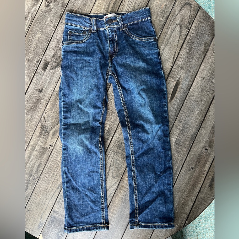 Levi’s 511 Jeans Dark Wash Boys Girls Toddler 5 Red Tab Denim Pants